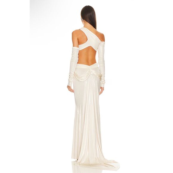 Di Petsa Golden Moonlight Dress in Metallic Gold Size XL $2030 - Picture 11 of 15